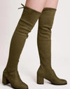 Over The Knee Women Mid Heel Thigh High Boot