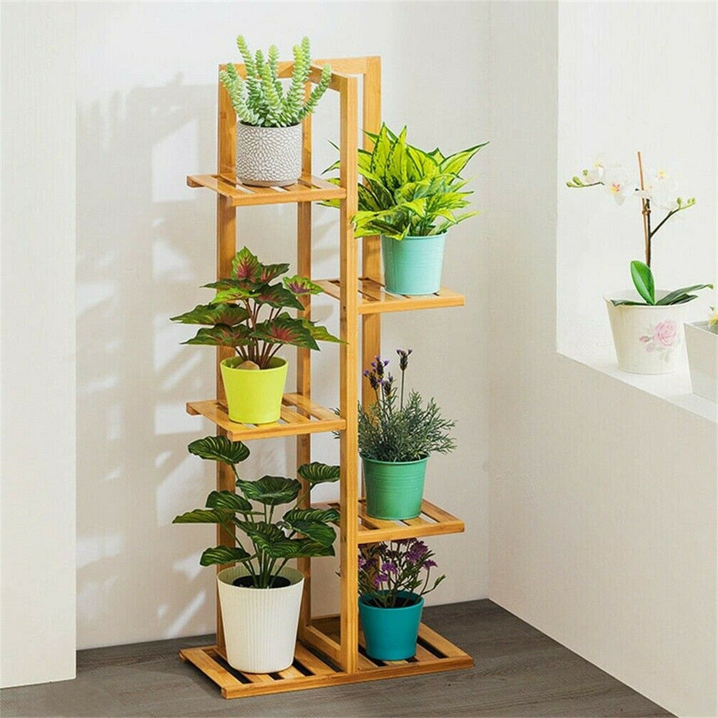 Bamboo 5 / 6  Tier  Plant Stand