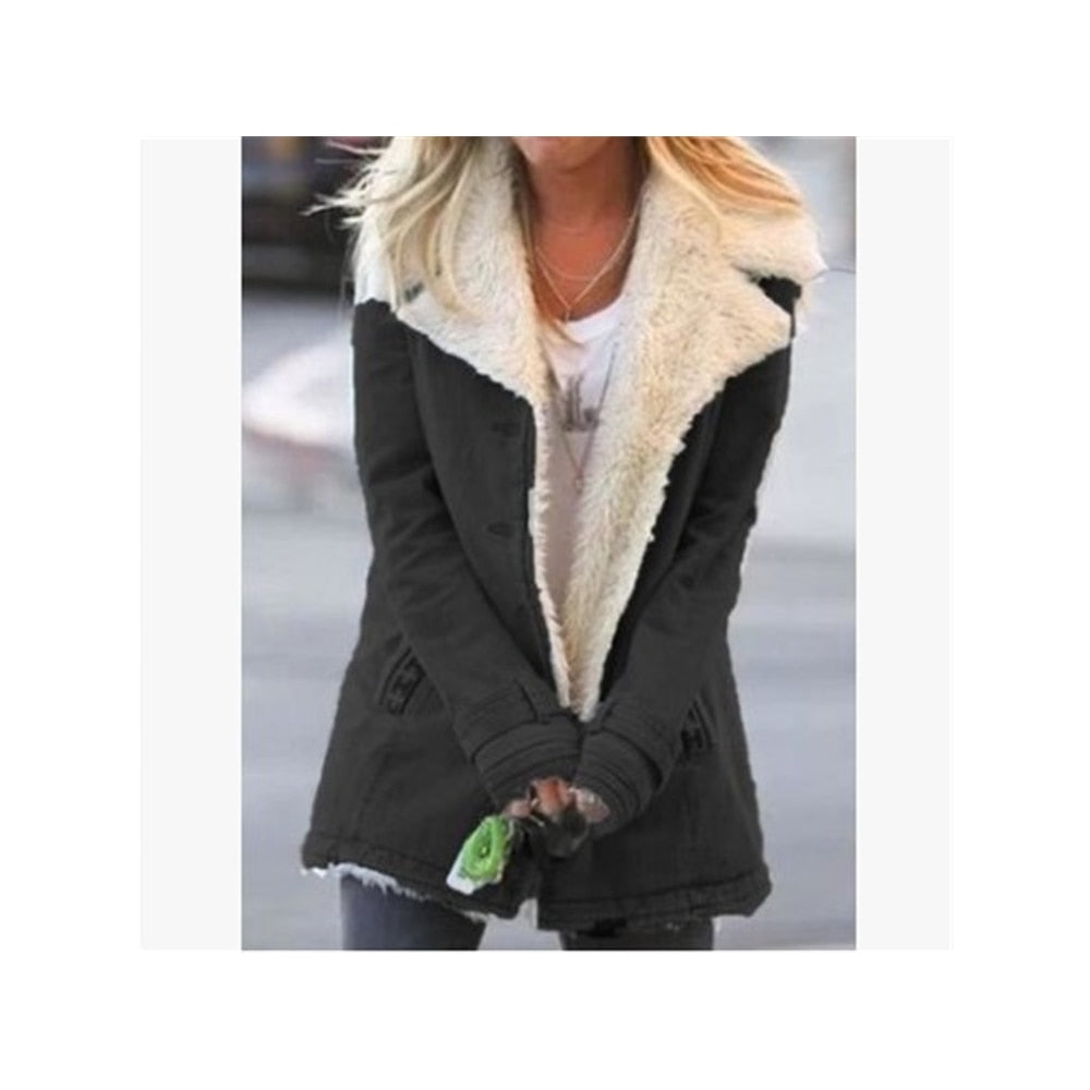Thick Warm Winter Coat With Fur Lining