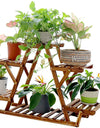 Triangle 6 -Tiered Indoor/Outdoor Wood Plant Stand