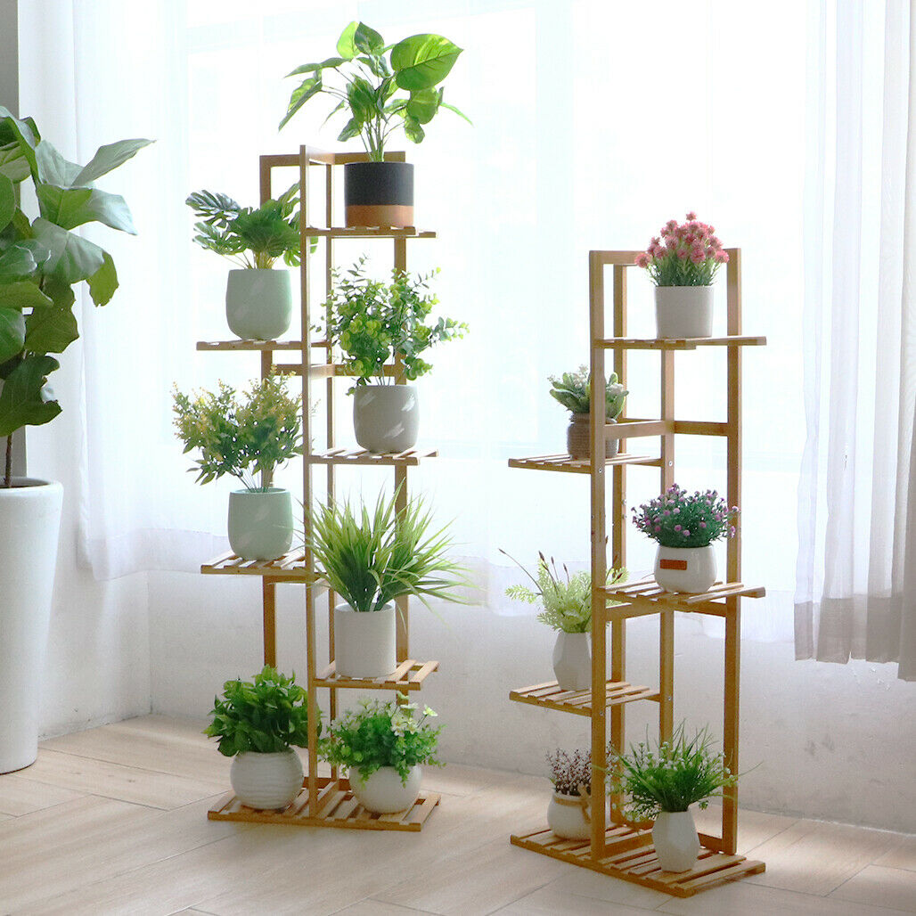 Bamboo 5 / 6  Tier  Plant Stand