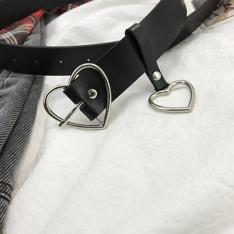 PU Leather Heart Belt
