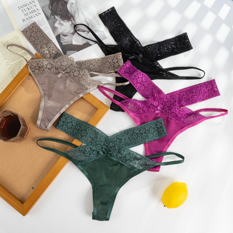 Breathable Cross Hollow Seamless Low Waist Panties