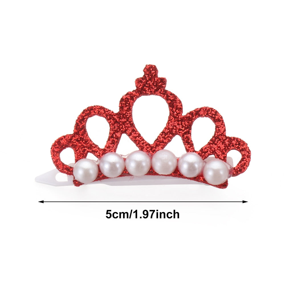 Faux Pearl Crown Headdress