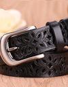 Genuine Leather Pin Buckle Strap