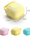 Soft Silicone Pet Bath Shampoo Massage Brush