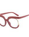 Oversized Fashion Retro Round Anti Blue Light Glasses