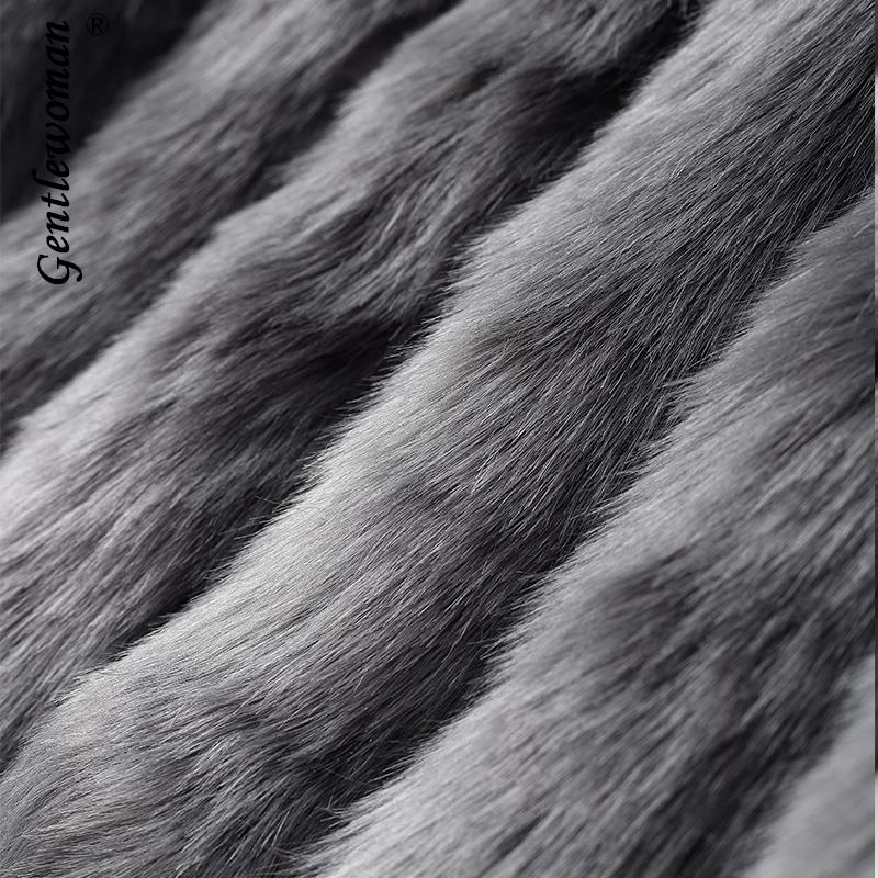 Elegant Windproof Thick Faux Fox Fur Long Coat