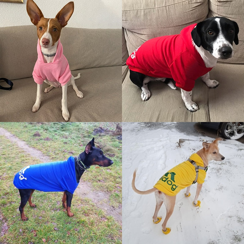Fleece Warm Sweatshirt Hoodies For Dogs