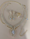 Silver Color Rhinestone Crystal Bridal Jewelry Sets