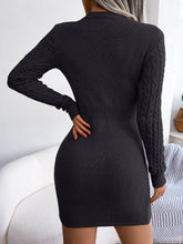 Load image into Gallery viewer, Sexy Openwork Twist Waist Hip Skirt Sweater Dress
