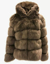 High Quality Warm Thick Hooded Fur Winter Coat