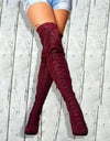 Warm Over The Knee Boots Sexy Fashion Lace Up Boots