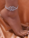 Rhinestone Heart Anklet