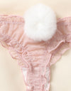Cute Rabbit Tail Sexy Lace Panties