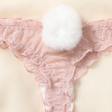 将图片加载到图库查看器，Cute Rabbit Tail Sexy Lace Panties
