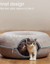 Donut Bed with Zipper Cat House