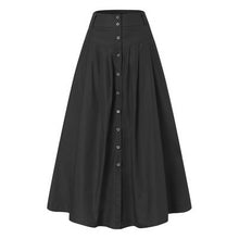 Carica l&#39;immagine nel visualizzatore di Gallery, Casual Loose Hem Button A-line Long Skirt
