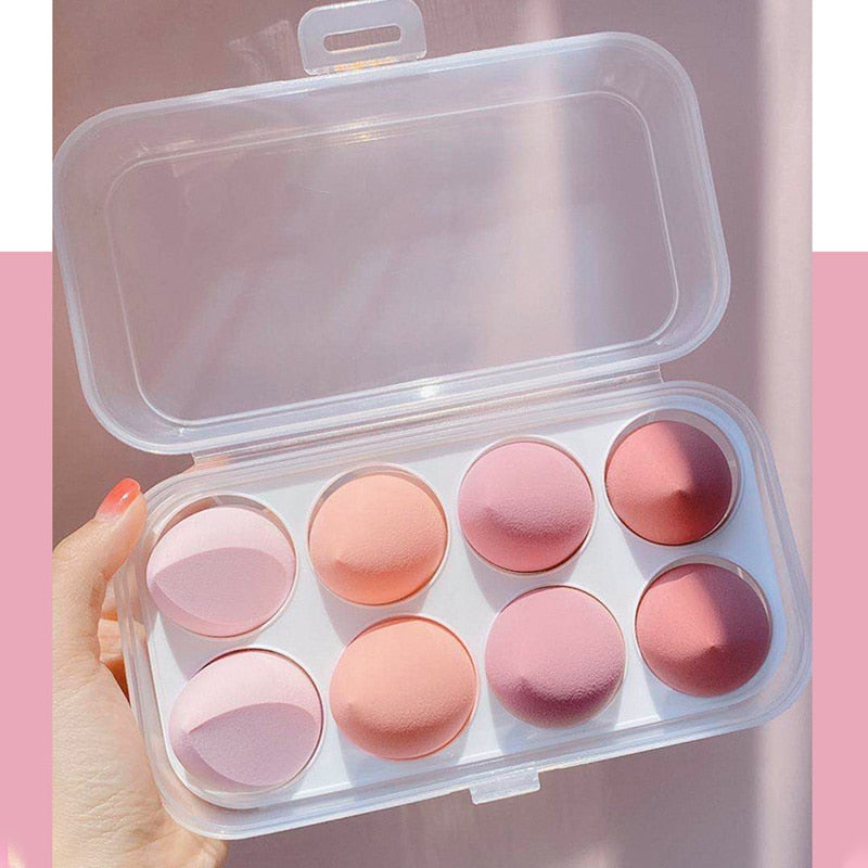 8pcs/box Make-up Blender Cosmetic Sponge Foundation Beauty Tool