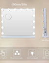 LED Large Makeup Mirror with 14 Dimmable Bulbs Hollywood Lighting and Charging Ports