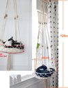 Big 40x120cm Cat Hammock Window Macramé Pet Bed