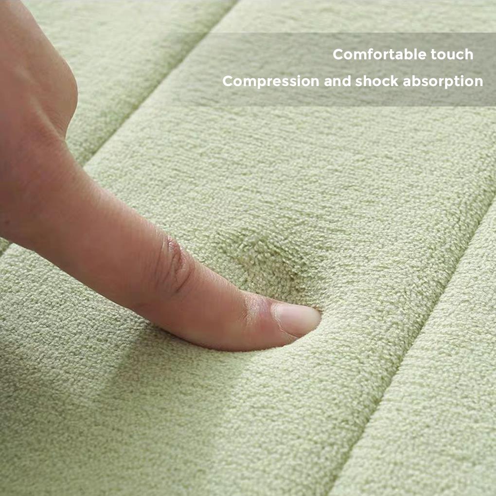 Velvet Solid Color Non-slip Bath Mat