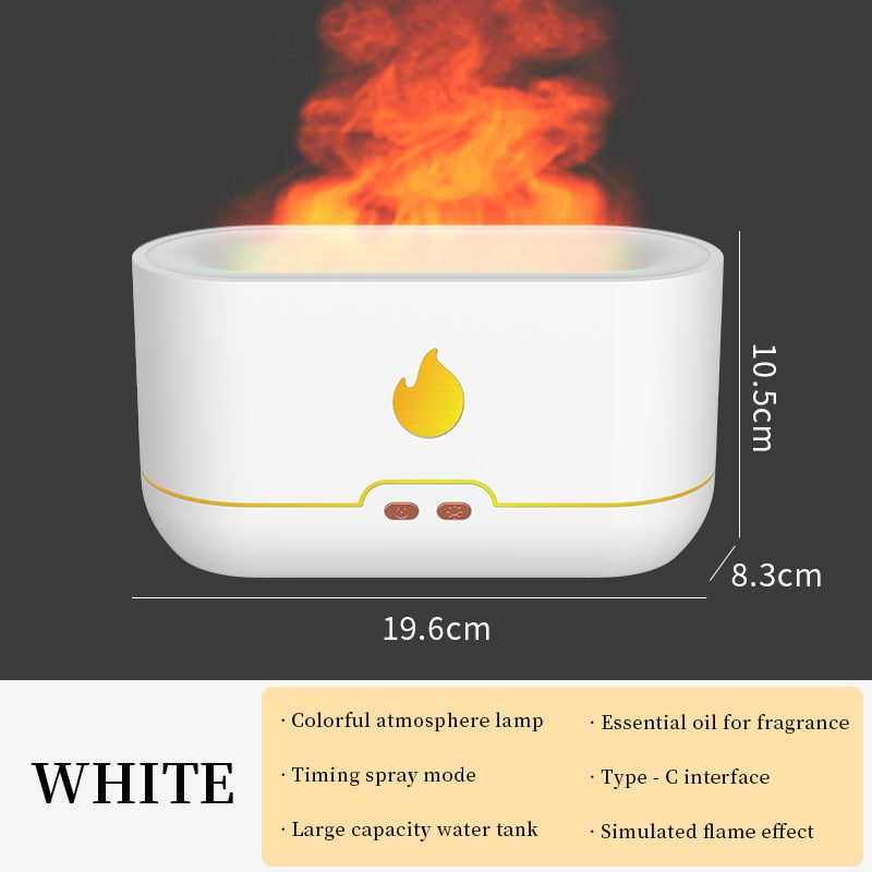 180ML USB Essential Oil Diffuser Simulation Flame