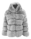 High Quality Warm Thick Hooded Fur Winter Coat