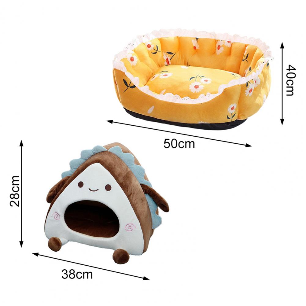 Soft Elastic Semi-enclosed Detachable Dog/Cat Bed