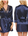 Soft Silk Lace Dressing Gown