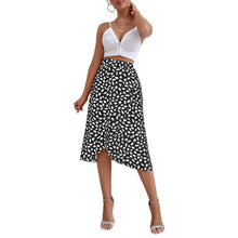 Load image into Gallery viewer, Midi A-Line High Waist Split Wrap Skirt
