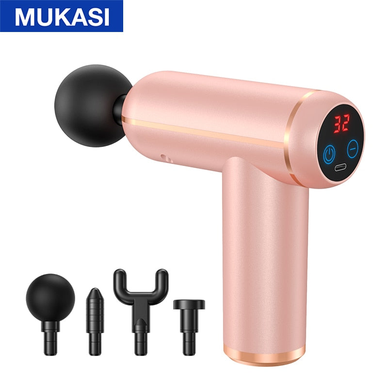 Portable Percussion Pistol Massager For Body Neck Deep Tissue Muscle