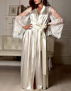 Soft Silk Lace Dressing Gown