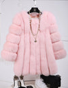 Faux Fur Winter  Elegant Thick Overcoat