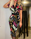 Casual Elegant Fashion Print Work Dress