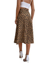 Midi A-Line High Waist Split Wrap Skirt