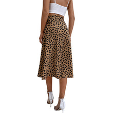 Load image into Gallery viewer, Midi A-Line High Waist Split Wrap Skirt
