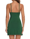 S- 5XL Push-Up Deep V Side Split Halter Nightgown