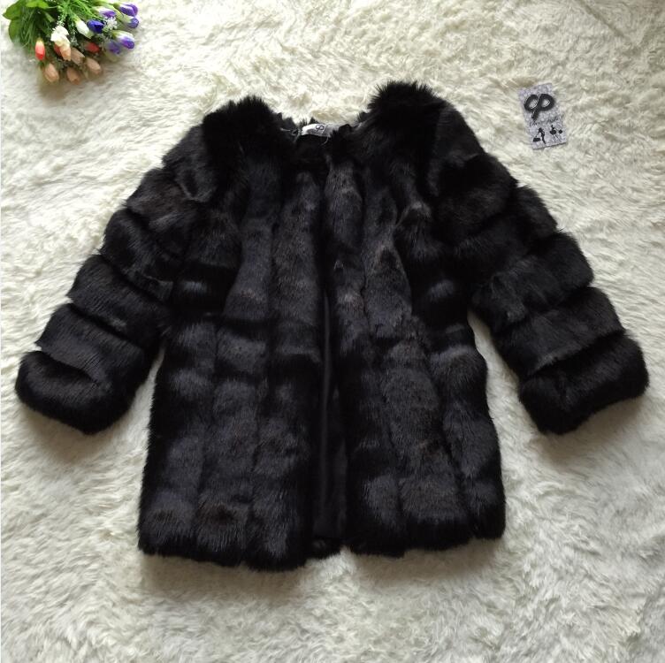 Faux Fur Winter  Elegant Thick Overcoat