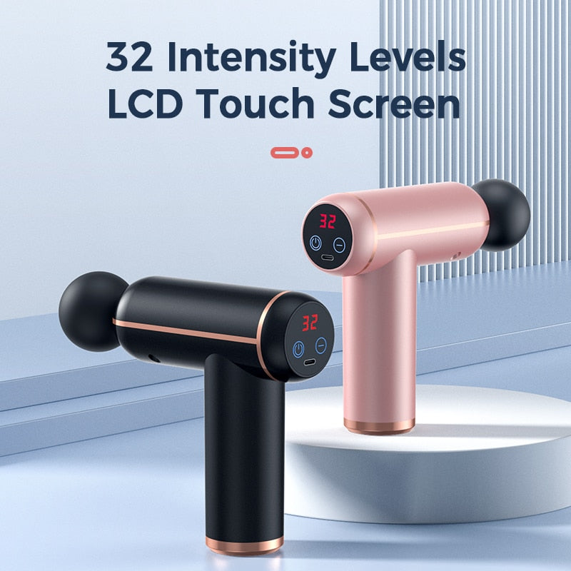 Portable Percussion Pistol Massager For Body Neck Deep Tissue Muscle