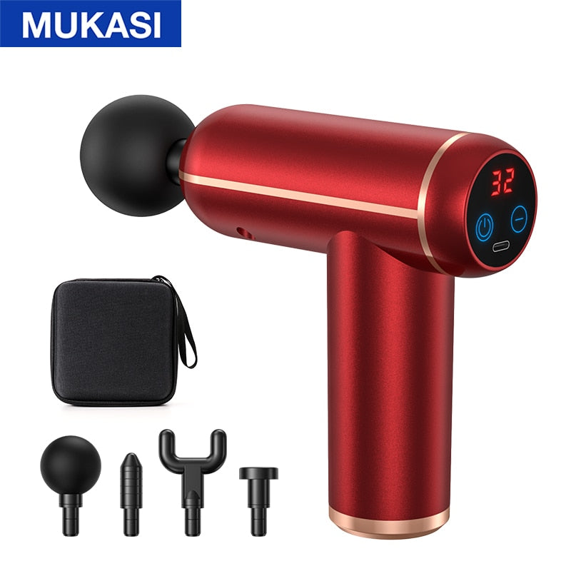 Portable Percussion Pistol Massager For Body Neck Deep Tissue Muscle