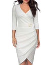 High Quality Casual Elegant Irregular Dress With Belt
