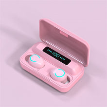 Load image into Gallery viewer, F9 TWS Bluetooth 5.0 Wireless Earphone Pink 2200mAh Charging Box
