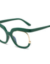 Oversized Fashion Retro Round Anti Blue Light Glasses