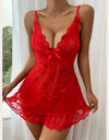 Satin Lace Sexy Sling Nightdress