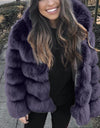 High Quality Warm Thick Hooded Fur Winter Coat