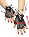 Elastic Fingerless Mesh Gloves