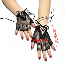 Load image into Gallery viewer, Elastic Fingerless Mesh Gloves
