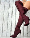 Warm Over The Knee Boots Sexy Fashion Lace Up Boots