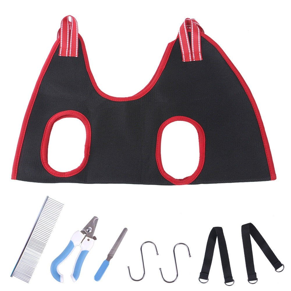 Pet Cat Grooming Hammock Helper